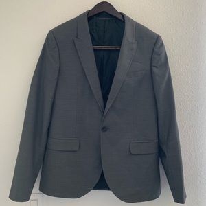 TOPMAN GREY SUIT BLAZER.